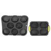 8 Cavity Silicone Hamburger Bread Mold 4 Cavity Silicone Baguette Pan for Baking Bread Ovens Microwaves Dishwashers