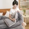 Lightweight Feathers Down Comforter Cooling Feathers Duvet For Warm Weather Organic Cotton Fill Down Quilt Thin Summer Duvet