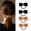 Cross-border Brown Pearl Bow Hair Tie Set - Durable and Hair-Friendly