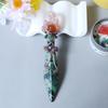 Scettro di Cristallo a Forma di Coltello, Bacchetta Magica che Unisce Cristallo a Forma di Coltello e Sfera di Cristallo, Regalo di Halloween