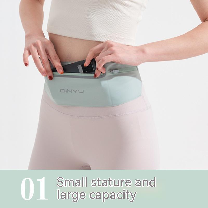 Sports Cell Phone Waist Pack Women Outdoor Running Bag Thin Fitness Equipment Invisible Waterproof Belt Bag
