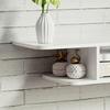 Floating TV Unit Stand for TVs Up To 40", Wall Mounted Media Console with Storage Shelf, Entertainment Center, White