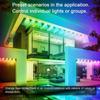 Home Permanent Outdoor Lights, LED Outdoor Lights With DIY Colors, IP67  Permanent Eaves Lighting For Christmas Halloween Festival Daily Decoration