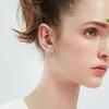 6 Pairs Ear Studs Stud Earring Set 6 Claw Stainless Steel Zircon Pierced Jewelry Accessories 3?8mm