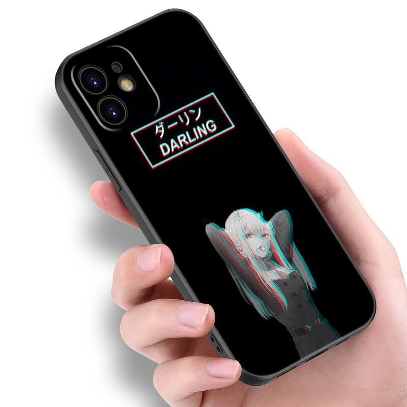Zero Two Darling in the FranXX Anime-Hülle für Apple iPhone 14 13 12 Mini 11 Pro Max 7 8 XR X XS 7 8 Plus SE 2020 2022 Cover