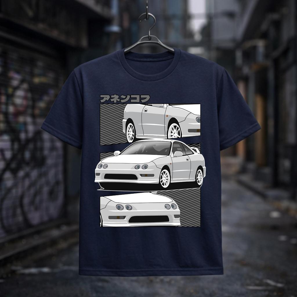 DC2 Stile Type R JDM Maglietta Auto Anni '90 Auto Giapponesi Streetwear Estate 2026 Unisex Unisex Felpa Casual in Cotone Stile Y2k