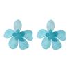 Summer Colorful Oversize Flower Earrings for Woman Decoration New Temperament Acrylic Geometric Dangle Earrings Trend Jewelry