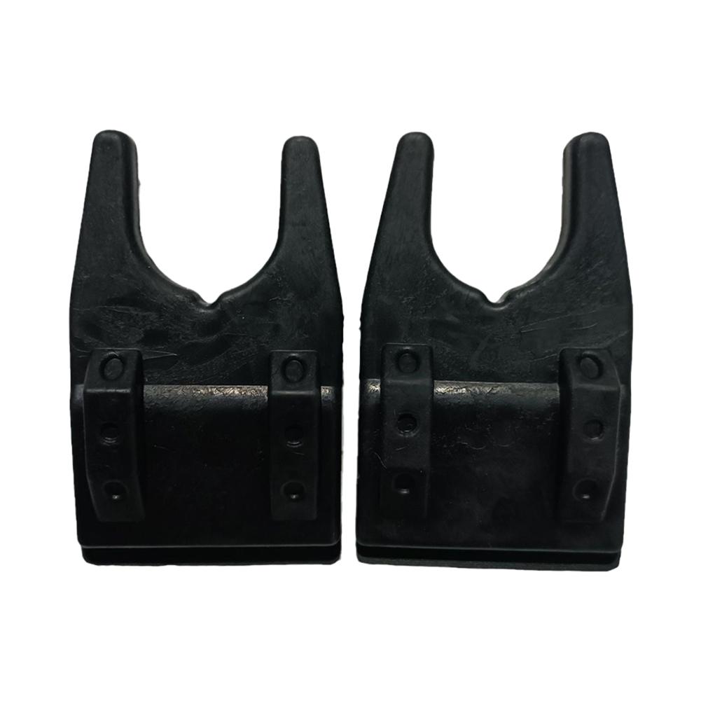 1 Pair Portable Bucket Fishing Rod Holder Fishing Rod Bracket Clamp Silicone Undamaged Line Fishing Rest Rack Accessories
