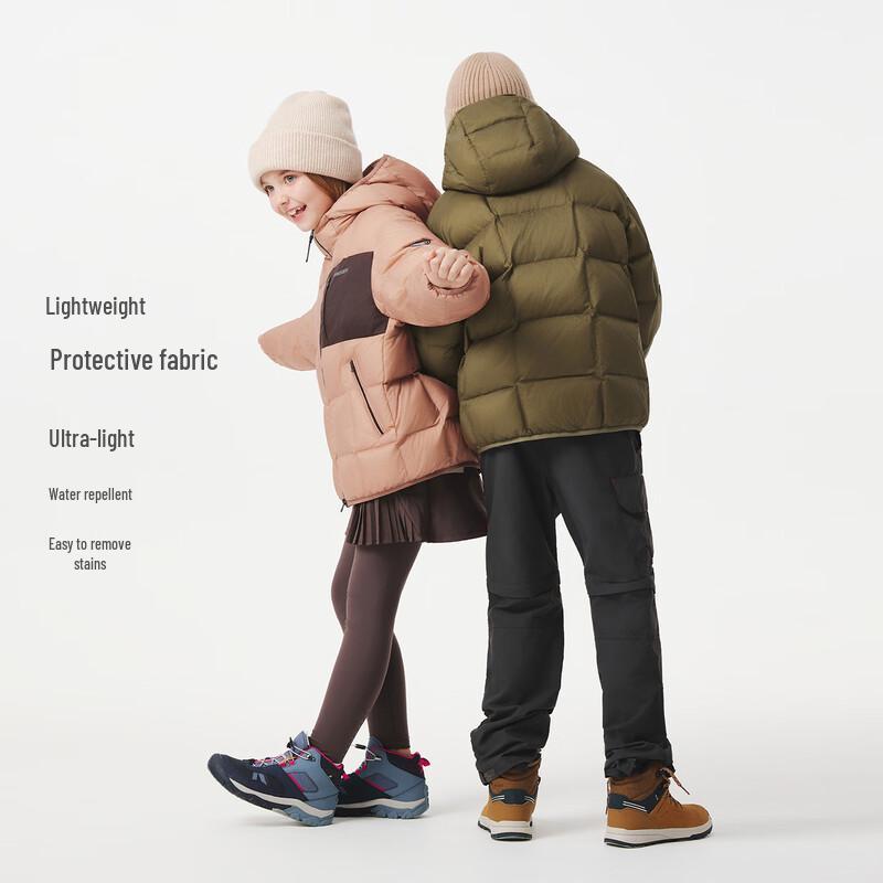 Tanboer Unisex Kids' Short Hooded Puffer Down Jacket 5360279A
