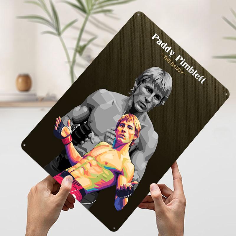 

Paddy Pimblett The Baddy Portrait Printed Poster Customized Wall Art Retro Vintage Metal Tin Signs for Home Office Decoration 20x30cm（7.8x11.8inch）