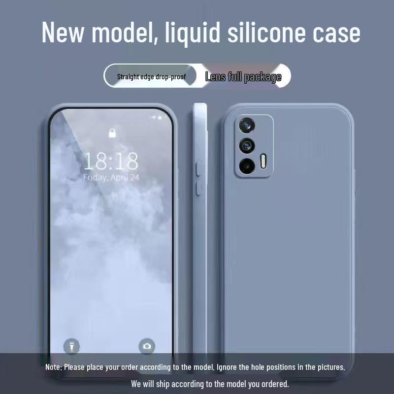 Realme GT Neo Solid Color Liquid Full Coverage Drop Protection Soft Case