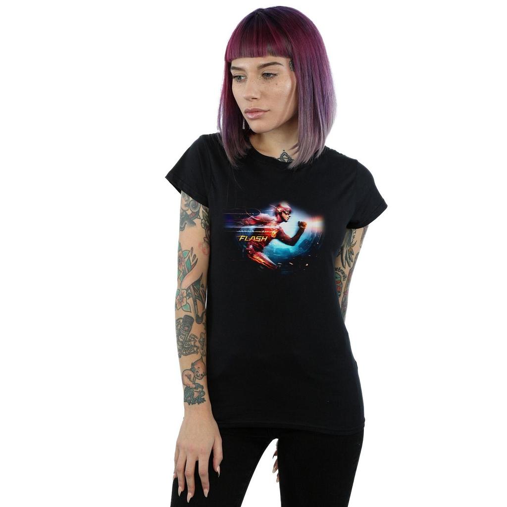 DC Comics Womens/Ladies The Flash Sparks Cotton T-Shirt