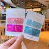 2Pcs Korean New Laser Glossy Hairpin Magic Color Colorful Rectangular Aurora Edge Clip Children's Bangs Headdress