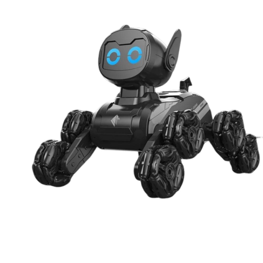 Stunt Drift Vehicle 8-Wheeled Robot Dogs 4WD Electric Stunt Toys Boys Girls Gifts A group of batteries чёрный