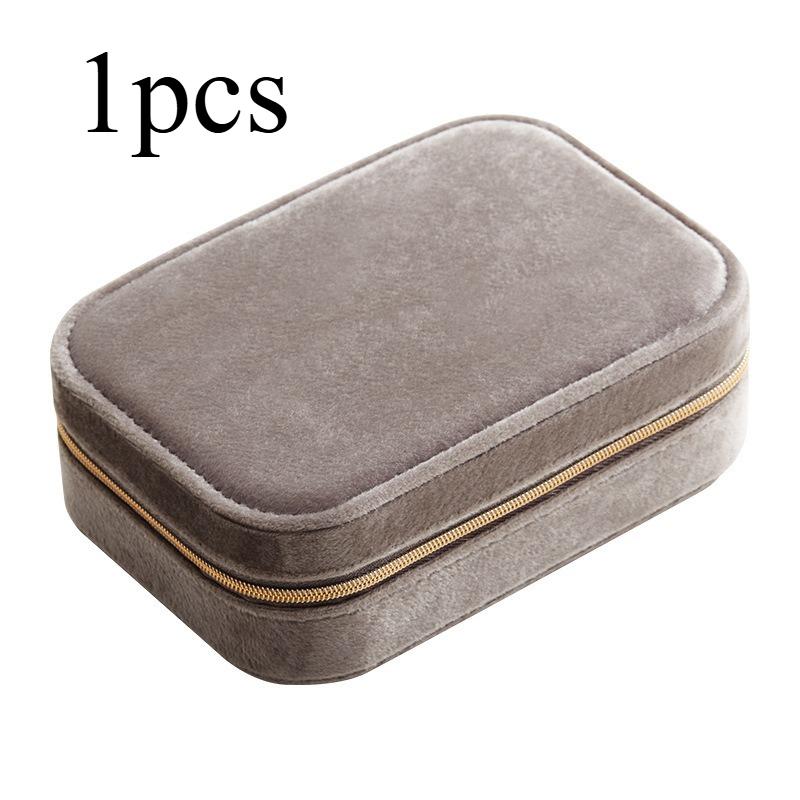 1pcs Velvet Jewelry Box Multifunctional Storage Box Velvet Storage Box Suitable for Storing Earrings Bracelets and Rings