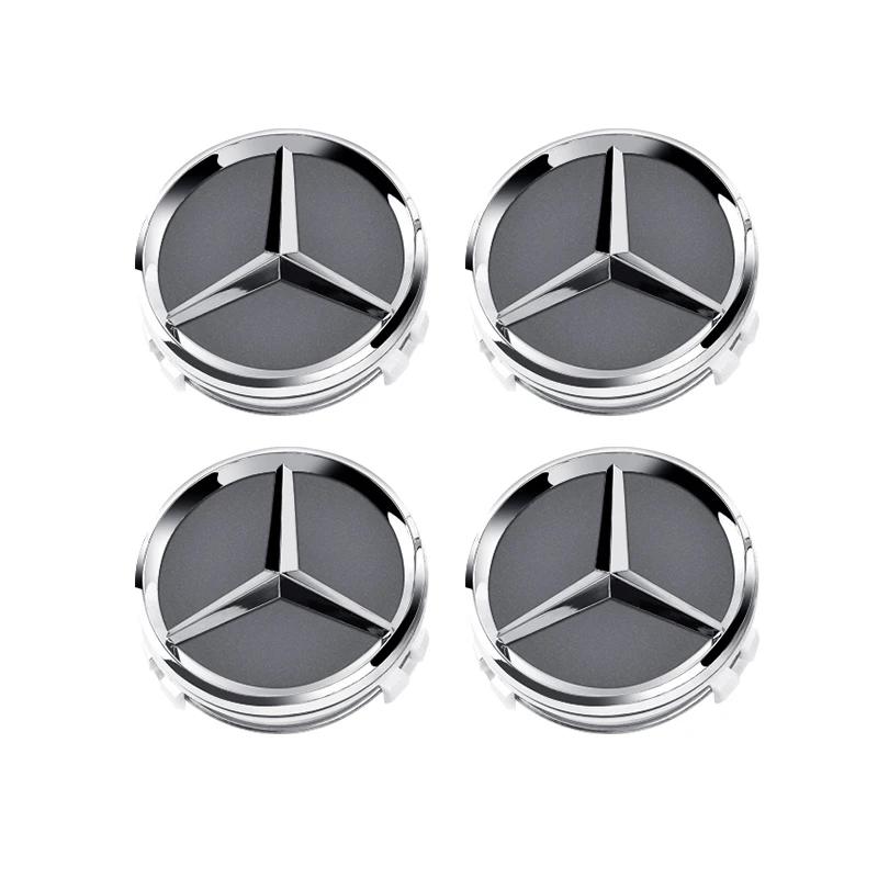 ABS4pcs 60mm Car Wheel Hub Cap Emblem Badge Mercedes Benz C180 E300 GLC W163 W166 W167 W204 W205 W212 W213 X253 W117 W176 W164