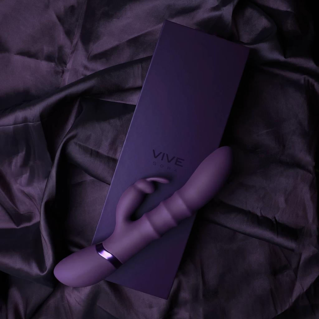 Vive - Top-down stimulation rings, vibrating G-spot rabbit - Sora