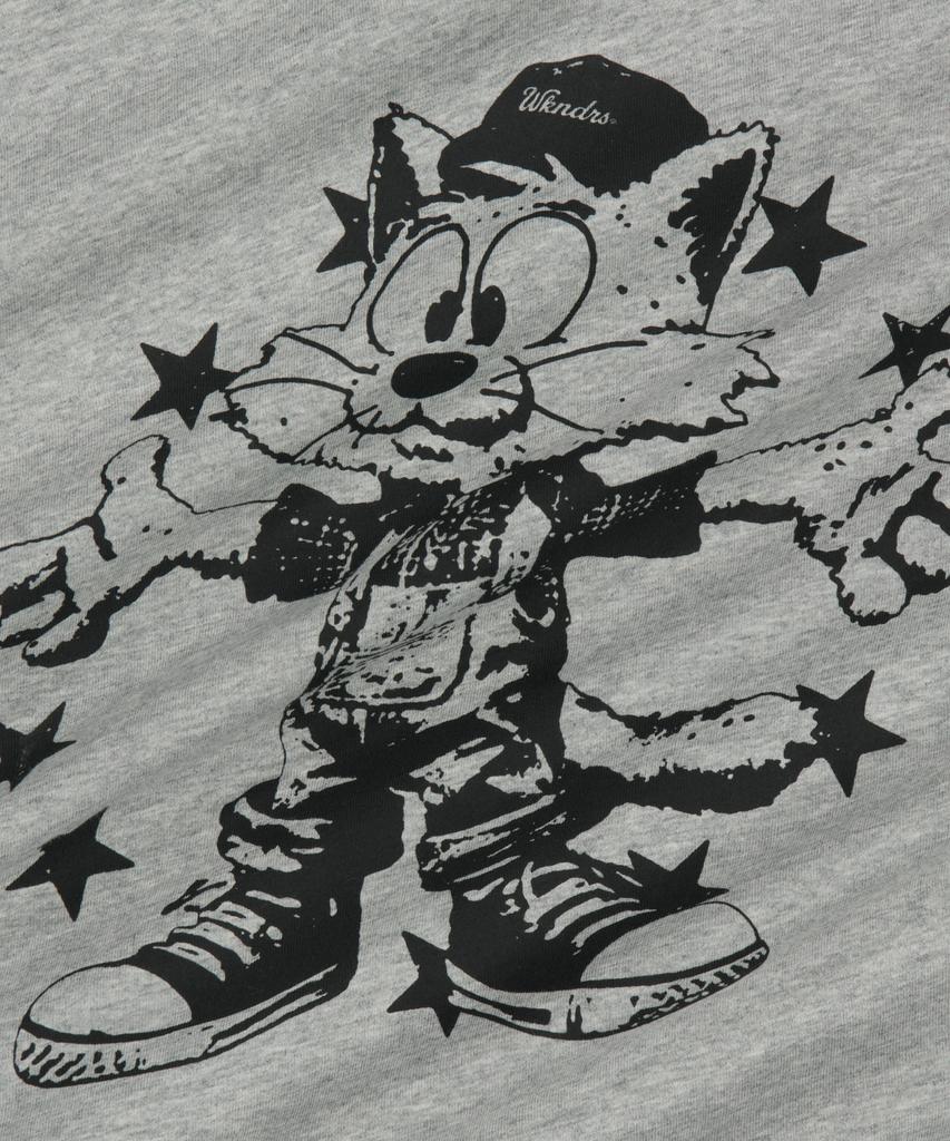 WKNDRS Cat Ringer T-Shirt (M.Grey)