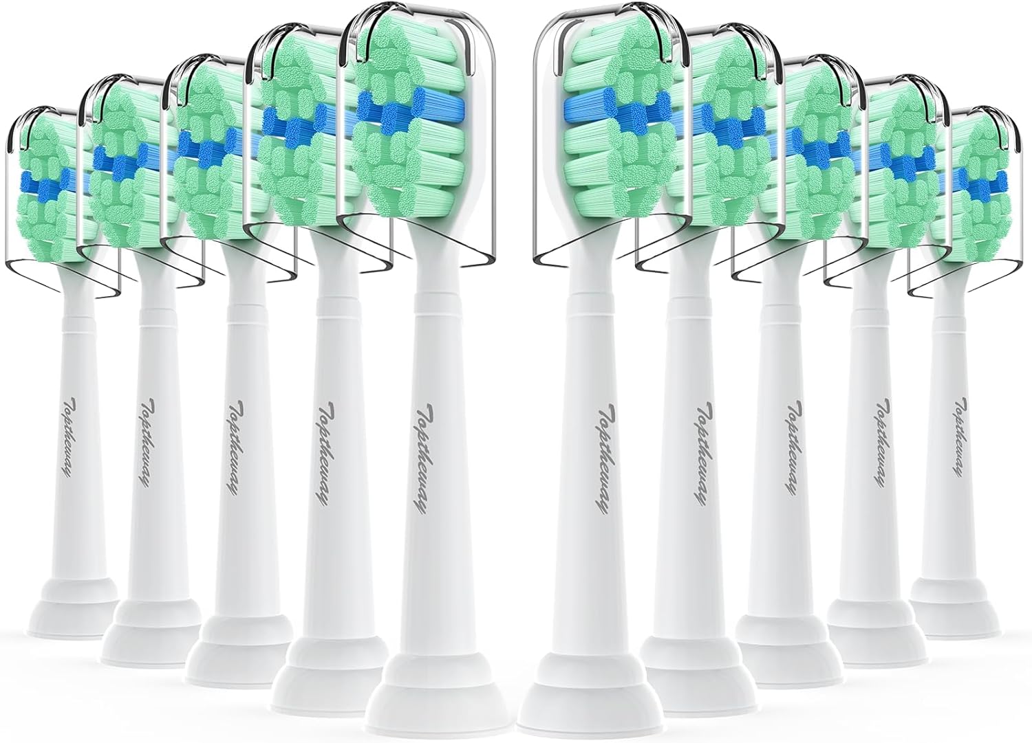 

Toothbrush Replacement Heads Compatible with Philips Plaque Control Electric Toothbrush Head for United States