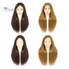 Mannequinkopf mit Echthaar Friseur Flechten Haarstyling Trainingspuppe Kosmetologie Puppenkopf Braun Golden Lange Haare Friseur Make-up