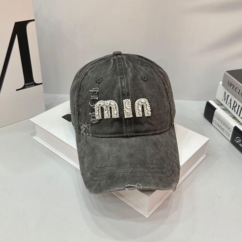 Fashion Rhinestone Denim Baseball Cap One Size