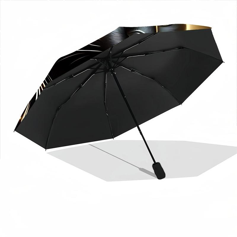 1pc Black Cat Artwork Folding Umbrella, Durable, Suitable for Outdoor Activities or Rain, Suitable for Commuting Yy251027111