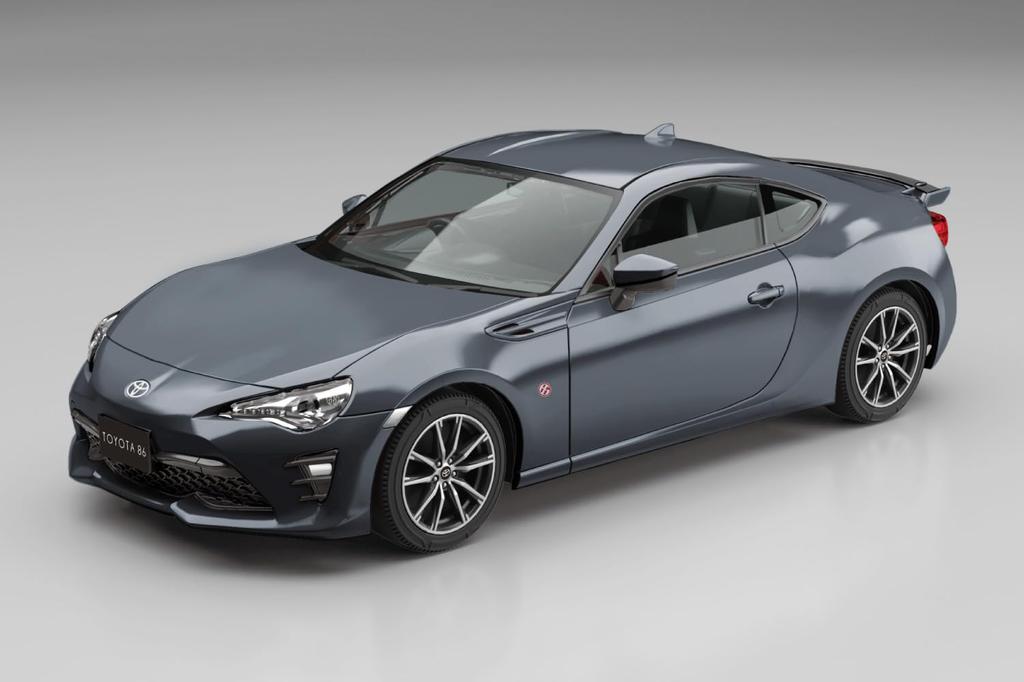 Aoshima Bunka Kyozai Rakupla Snap Kit Toyota 86 Dark Gray Metallic Plastic Model 1/32 No.08-DG Pre-painted (Automobile)
