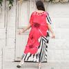 Boho V-Neck Beach Cover Up Dress Women Plus Size Lightweight Swimwear Overlay