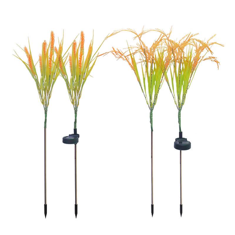 LCKRSZM Solar Powered 7-Head Wheat Spike Outdoor Light
