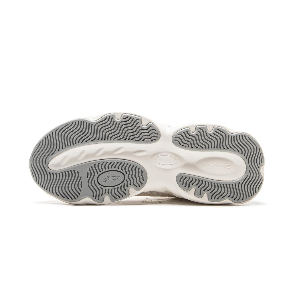 Li Ning Milch Kokosnuss Vielseitig Retro Dicke Sohle Modetrend Stoßdämpfung Rutschfest Abriebfest Stützend Low-Top Dad Shoes AGCV404-3