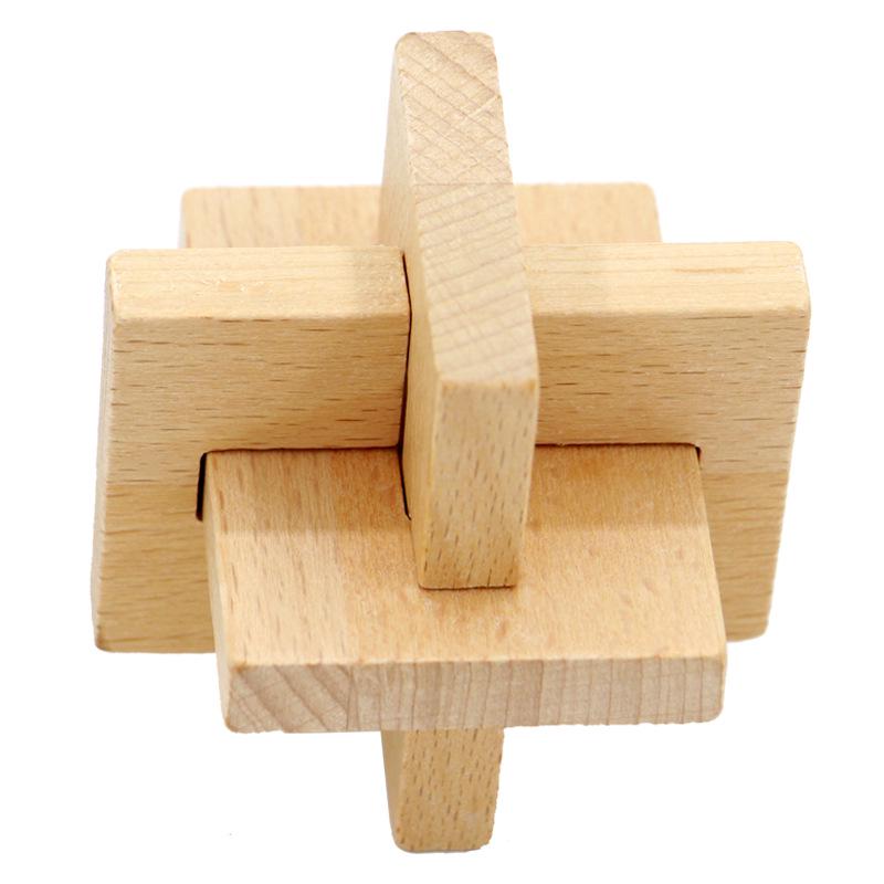 100-Piece Kongming Lock Wooden Puzzle Set for Kids and Adults