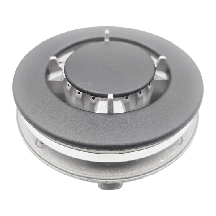 

Cooktop Burners Head Set with Divider and Base Efficient Combustion Metal Construction Stable Design for Home Kitchens 1