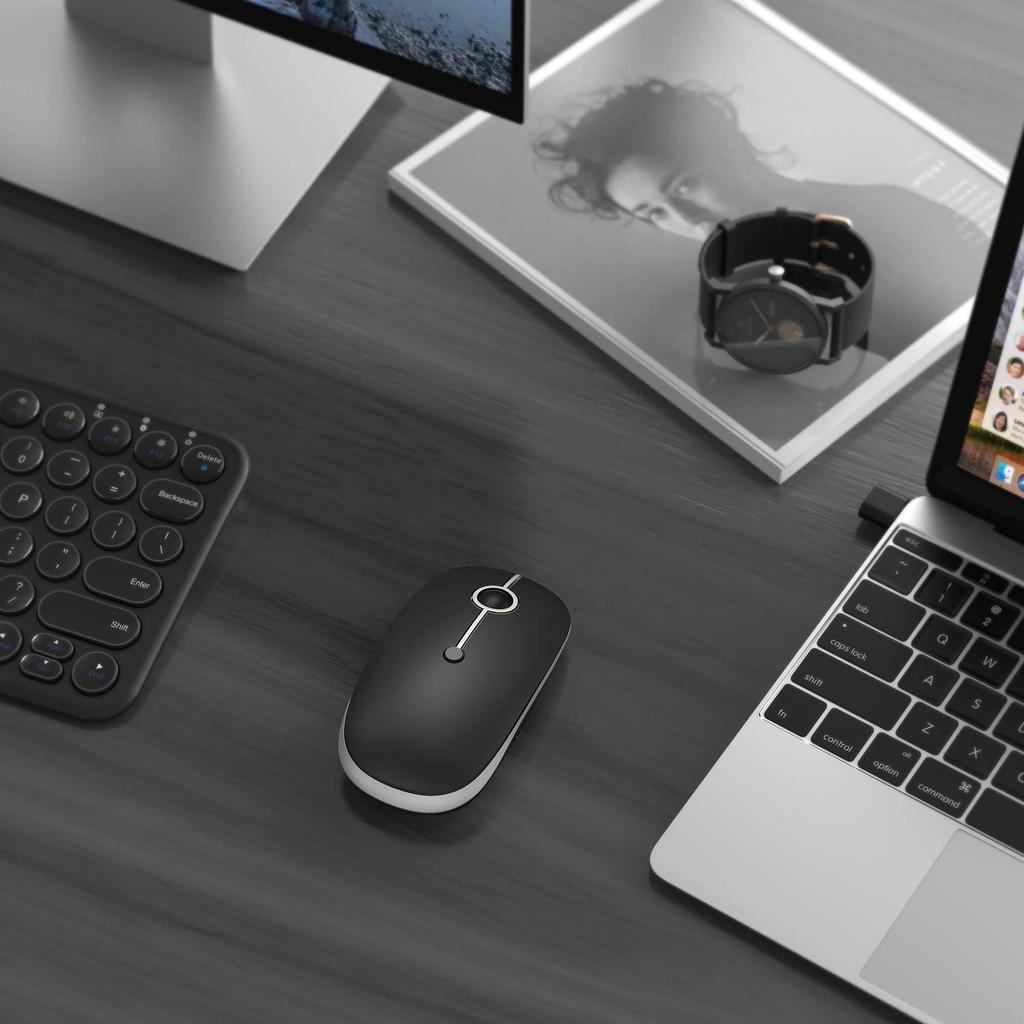 Vssoplor Comb [Skin-Friendly] Classic Design Silent Click Mouse Provides Maximum Support and Comfort for Your Hands. Buy with Confidence.