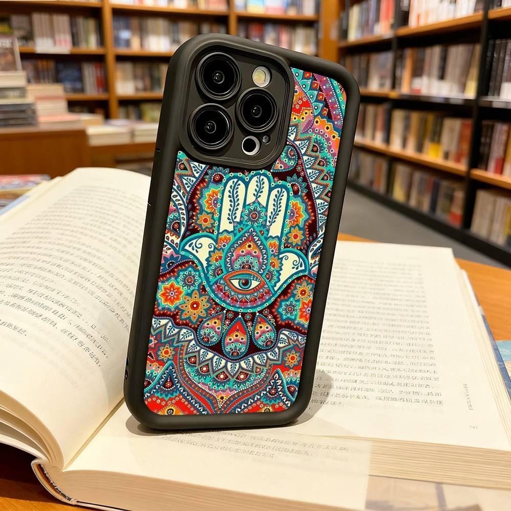 Mandala Chakra Yoga Phone Case For IPhone 17 16 15 14 13 12 Pro Max Plus Air Black Full Coverage TPU