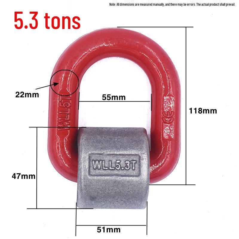 G80 Forged D-Ring High Strength Welding & Lifting Ring for Marine and Mold Applications