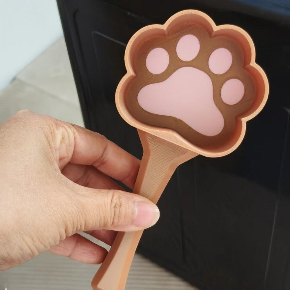 Large Capacity Pet Feeding Shovel Cat Claw Shape Cat Litter Scoop Pet Dry Food Spoon Scooping