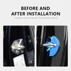 AGLNX1 4Pcs Car Door Lock Cover Protector Sticker For Tesla New Model Y Juniper 2025 Model 3 Model S Model X SpaceX Cybertruck Roadster