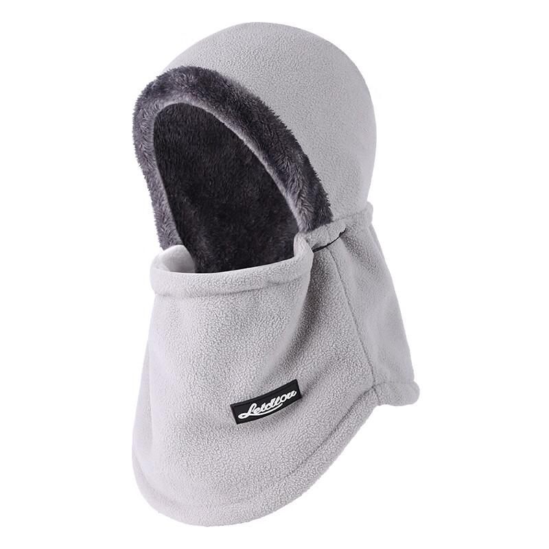 Fleece-Lined Windproof Cycling Hat with Integrated Neck Gaiter Mask