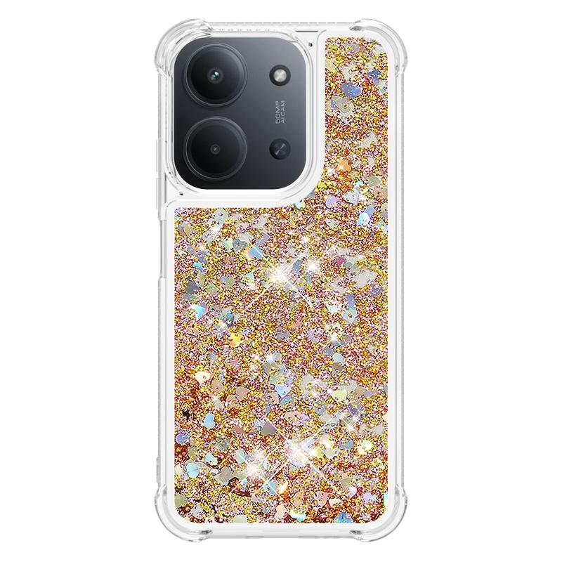 Pro Xiaomi Redmi 15C Pouzdro Redmi15C Třpytivé Tekuté Písky Dynamické Pouzdro na Telefon pro Funda Xiaomi Redmi 15c 4G 5G Kryt Coque