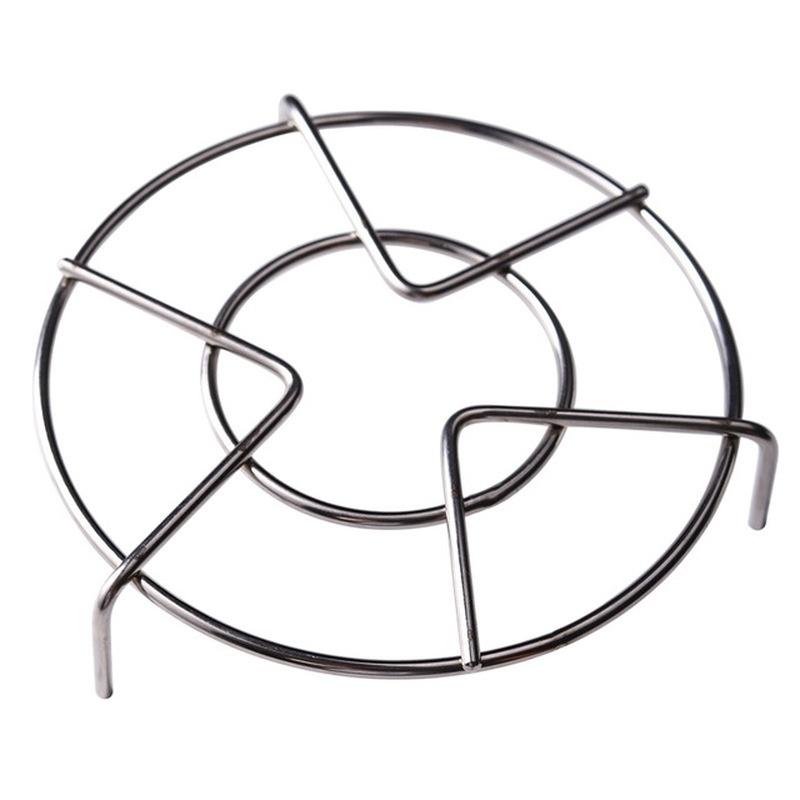 New Multifunctional Steamer Three-legged Low-leg Thickened Kitchen Rack Microwave Steamer Round Steamer Stainless Steel