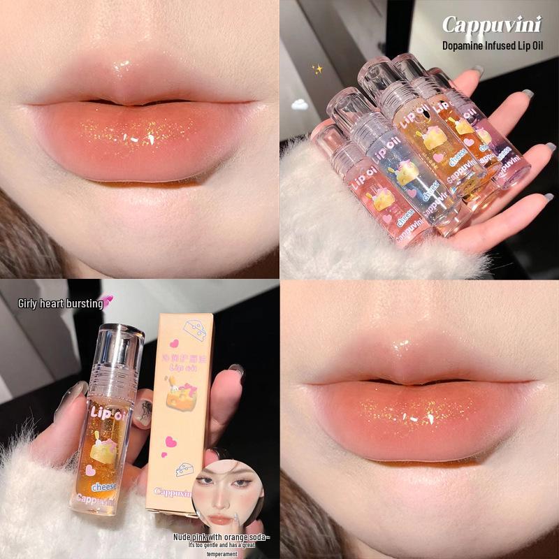 Cappuvini Lip Gloss Set: Transparent, Moisturizing, Plumping Gloss with Mirror Shine