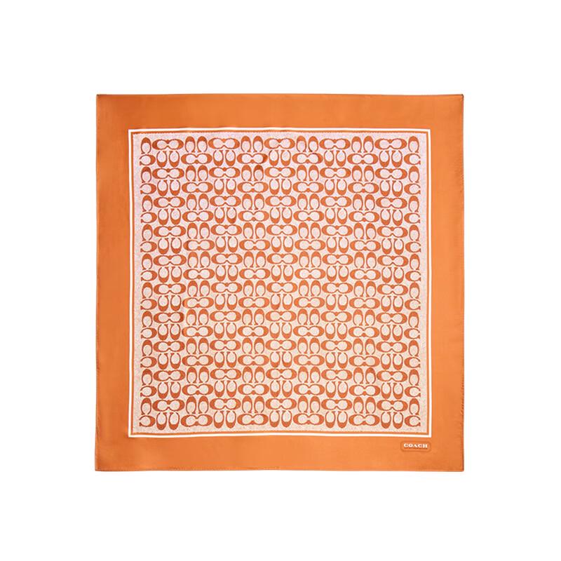 COACH Signature Silk Printed Scarf