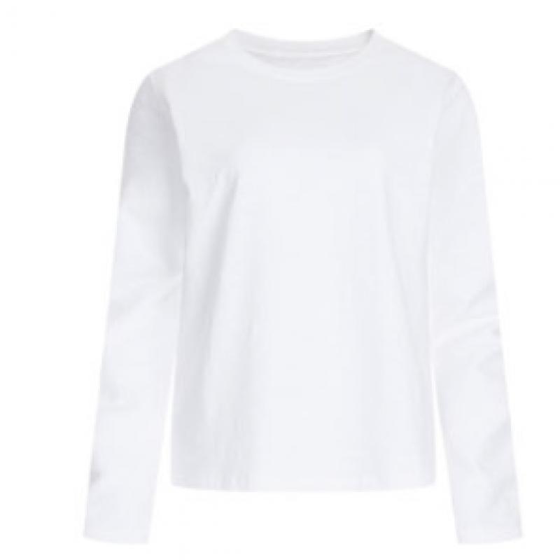 Shop Women Basic Slip Semi Crop Daily Long Sleeve T shirT Dai Wsh 1153
