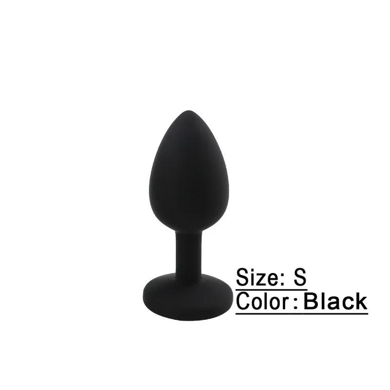 S/M/L Silicone Butt Plug Anal Plugs Prostate Massage Stimulator Anal Trainer for Couples Adult Erotic Sex Toys for Women Men Gay