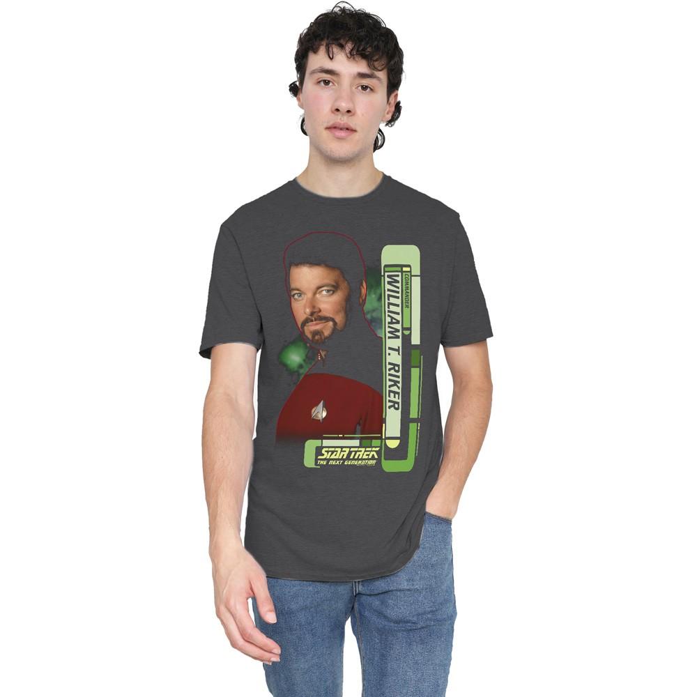 Star Trek Riker T-Shirt S-3XL Charcoal S