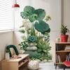 Large Size Wall Decal Sticker PVC Material Eco-friendly Wall Mural Removable Green Plant Self-Adhesive Wall Sticker Sofa Wall
