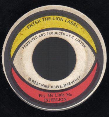 7-Zoll-Schallplatte ISTER LION Pity Me Little Me NONE Enter The Lion Jamaika Reggae Ska Dub Gebraucht
