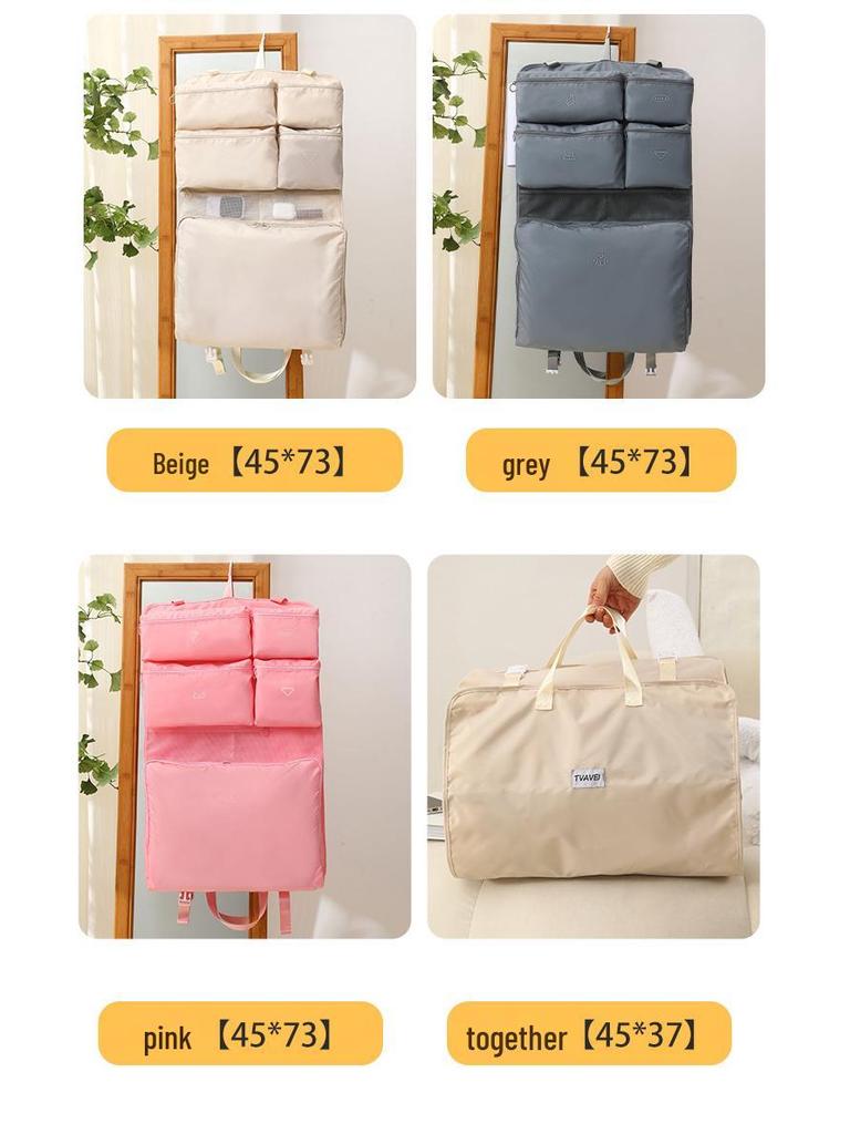 7-in-1 Travel Organizer: Multifunctional Hanging and Divided Compartment Bag