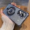 Applicable To Redmi K90 Mobile Phone Case Glitter Electroplating Four Corners Xiaomi 17pro with Gyro Bracket Redmi 12c Silicone