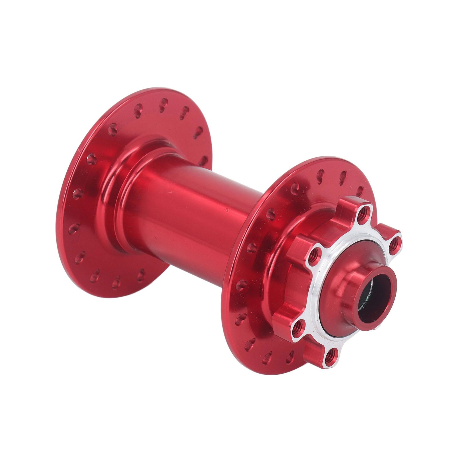 

32 Hole Mountain Bike Hub 4 Bearing 15x110mm High Accuracy Aluminum Alloy Bike Front Hubs for Replacement Red